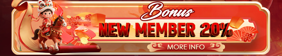 BONUS NEW MEMBER 20%